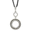 1928 Silver-tone Crystal Circle With 3in ext Necklace