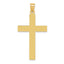 14K Sandblasted Cross Pendant