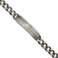 Stainless Steel Matte Finish Gun Metal IP-plated ID Bracelet for Men
