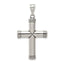 Sterling Silver 925 Latin Cross Pendant with Polished Anti-Tarnish Finish