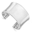 Sophia Jewelers Sterling Silver 925 Cuff Bangle with Polished Rhodium Finish