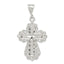 Sophia Jewelers 925 Sterling Silver Solid Cross Pendant Elegant and Timeless Design