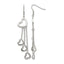 Stainless Steel Polished Heart Drop Dangle Earrings for Women