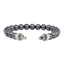 Sterling Silver Reflections 10mm Hematite Beaded 8in Bracelet/Bead not included, sold seperately