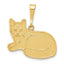 14K Gold Russian Blue Cat Pendant with Elegant Themed Design by Sophia Jewelers