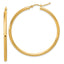 14k Polished 2.5mm Lightweight Tube Hoop Earrings