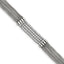 Stainless Steel Polished with Cubic Zirconia Mesh Multi Strand Bracelet with Extension for Women