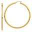 14K Polished 3mm Tube Hoop Earrings