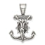 Sterling Silver 925 Antiqued Mariner's Crucifix Pendant Polished Solid