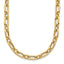 14K Polished & Textured Fancy Link Necklace