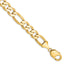 10K 10mm Flat Figaro Chain, 8–26 Inch - Sophia Jewelers
