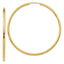 10k Polished Round Endless 2mm Hoop Earrings