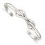 Sophia Jewelers Sterling Silver Infinity Cuff Bangle with Polished Finish