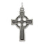 Sterling Silver 925 Celtic Cross Pendant Antique Polished Design