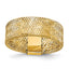14k Polished/Textured Stretch Ring