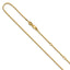 Box Chain in Gold-Plated Sterling Silver, 1.2mm