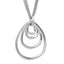 Sterling Silver Rhodium-Rhodium-Plated Multi-strand w/ 2in Necklace