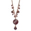 1928 Jewelry Rose-tone Purple Faceted Glass Dangle Beads 16 inch Necklace with 3 inch extension