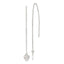 Sophia Jewelers Sterling Silver Diamond-Cut Dangle Heart Earrings with Polished Finish