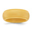 Ridged-Edge Wedding Band in Gold-Tone Silicone, 8mm