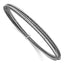 Sophia Jewelers Sterling Silver Ruthenium Plated Diamond-Cut Slip-On Bangle