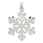 Sophia Jewelers Sterling Silver 925 Snowflake Pendant Elegant Cast Design
