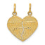 14K Gold Break-Apart MOM-DAUGHTER Charm Pendant Gift Ready