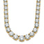14k 50 7/8 carat Lab Grown Diamond VS+ F+ Complete Round 20 inch Graduated Tennis Necklace