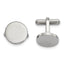 Stainless Steel Polished Circle Cuff Links