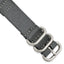 Two-Piece Ballistic Nylon Watch Band in Grey, 24mm
