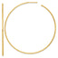14k Polished 1.2 x 65mm Solid C-Hoop Post Earrings