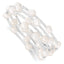 Sophia Jewelers Sterling Silver Wrap Bracelet with White Baroque Pearls and GlaSterling Silver Beads