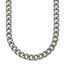 Polished Curb Chain Necklace in Titanium, 7.5mm