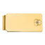 14k Men's Polished and Textured with Blue Enamel Masonic Large Money Clip