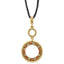 1928 Gold-tone Colorado Champagne Crystal With 3 in ext Necklace