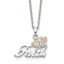 Sterling Silver 12K Gold Faith Butterfly Necklace 18 Elegant Design