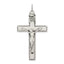 Sterling Silver 925 Polished INRI Crucifix Pendant Vintage Elegance by Sophia Jewelers