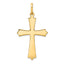 14K Yellow Gold Polished Cross Pendant Jewelry by Sophia Jewelers