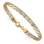 14K Two-tone Woven Mesh Bracelet