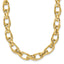 14K Polished Fancy Oval Link Necklace