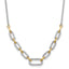 14k Two-tone 1/2 carat Lab Grown Diamond VS/SI+ G+ 18.25 inch Fashion Link Necklace