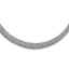 Sterling Silver Rhodium-plated Fancy Domed Necklace