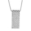 Sophia Jewelers Sterling Silver CZ Pendant Necklace with Extender Elegant and Polished