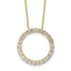 14k 2 carat Lab Grown Diamond VS+ F+ Complete 18 inch Circle Slide Necklace