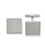 Stainless Steel Polished & Textured Square Cuff Links