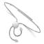 Sophia Jewelers Elegant Sterling Silver CZ Adjustable Bracelet