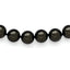 Sophia Jewelers Black Shell Pearl Hand-Knotted Slip-On Necklace 36 Elegant