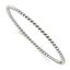Sterling Silver 925 Women's Polished Twisted Slip-On Bangle Handcrafted Elegance