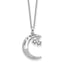 Sentimental Expressions Sterling Silver Rhodium-Rhodium-Plated CZ Antiqued Family Of Stars 18 Inch Necklace