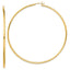 Sterling Silver Gold-Tone Polished 2x80mm Hoop Earrings